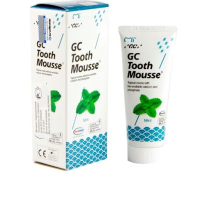 Тусс Мусс / Tooth Mousse (Мята) - мусс для реминерализации и снижения чувствительности зубов (40г), GC / Япония